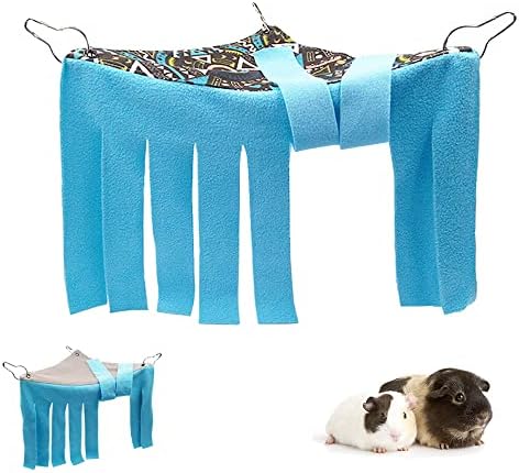 RIOUSSI Guinea Pig Hideout Hideaway Corner Fleece Toys Cage Accessories