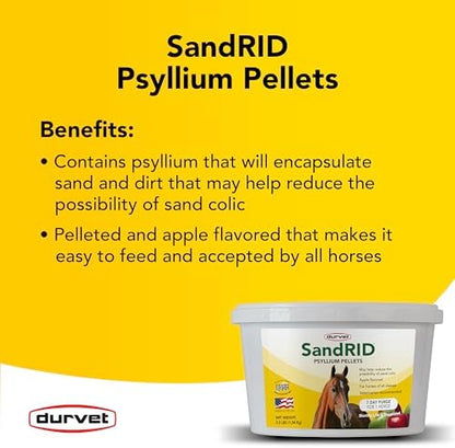 Durvet 699627 Sandrid Psyllium Pellets, 5 Lb, 5 Pound (Pack of 1)