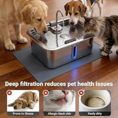 Dog Water Fountain Filter 12-Pack+12 Sponges Set
