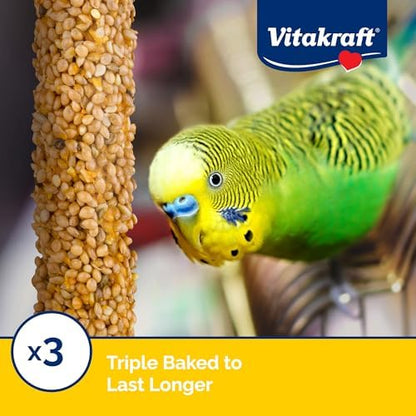 Vitakraft Parakeet Whole Grains & Honey Treat Sticks 2 Count, 2.11 Ounce (Pack of 2)