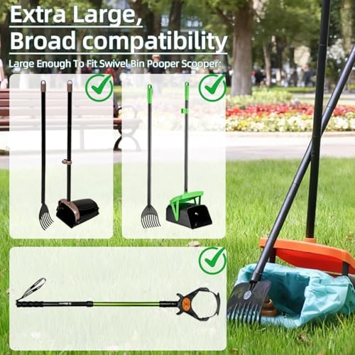 Dog Poop Bags with Handle,fit for Swivel Bin Pooper Scooper,Cornstarch Based Heavy Duty and Leak-Proof Waste Bags for Dog & Cat Litter(100 Count Extra Large 2.6 Gallon,Unscented)