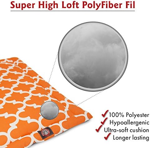 48" Trellis Peach Orange Crate Dog Bed Mat By Majestic Pet Products