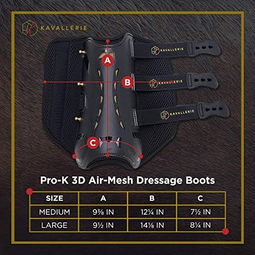 Kavallerie Classic Tendon Boots, Impact-Absorbing Material, Breathable & Evenly Distribute Pressure, Protect Tendon and Ligaments, Anti-Slip, Anti- Sore and Moisture Repellant Show Jumping Boots