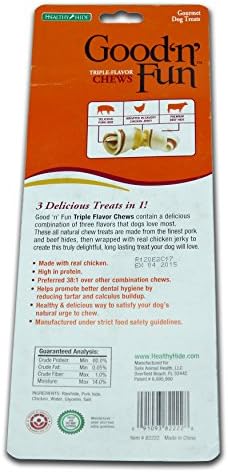 Good 'n' Fun Mini Bones Long-Lasting Dog Treat for Small Dogs, 7 Count