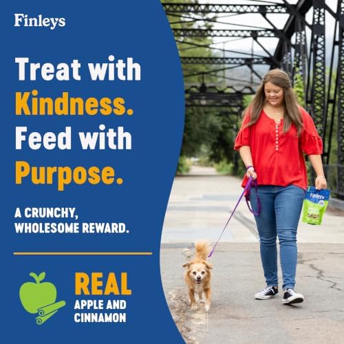 Finley's Crunchy Dog Biscuits, Apple Cinnamon, 12oz, 3 Pack