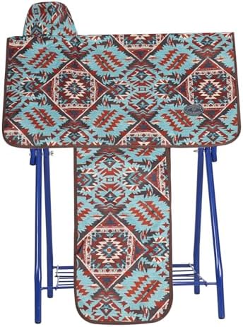 Harrison Howard Sturdy Waterproof Western Saddle Cover with Stylish Prints That Stand Out Keep Your Saddle in Pristine Condition Perfect for Showing or Riding Events-Aztec Plains