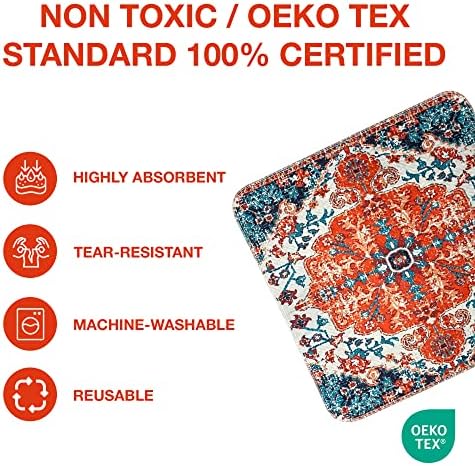 PUPIBOO Washable Pee Pads for Dogs and Cats - Super Absorbent Reusable Puppy Training Pads - 100% Waterproof, Leak-Proof & Non-Slip Whelping Pads for Pet Housebreaking