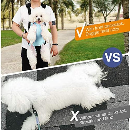 Pawaboo Pet Front Carrier Backpack for Small Medium Dogs