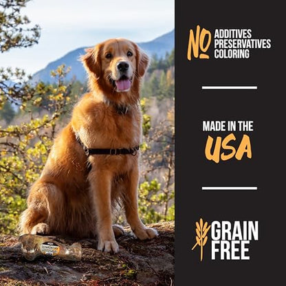 Grillerz Large Pork Bone, 2 Count, Pork Bones for Dogs, Rawhide Free, Dog Chew for Healthy Teeth & Gums, High Protein, Easy to Digest, Long Lasting, Natural Treats for All Breeds