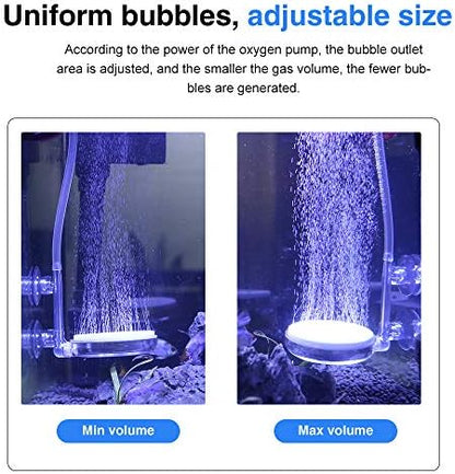 UPETTOOLS T60 Nano Aquarium Air Stone Kit, Quiet Bubble Diffuser