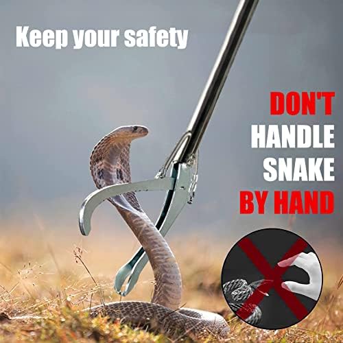 IC ICLOVER Snake Tongs, Upgrade 60 Inch Extra Long Heavy Duty Snake Grabber