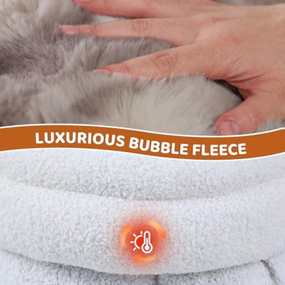 3 in 1 Semi-Enclosed Self Warming Burrow Cat Bed Sleeping Cave