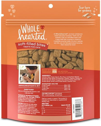 WholeHearted Chicken Flavor Soft-Filled Bites Cat Treats 16 oz.