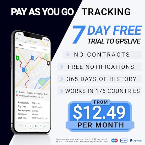 REWIRE SECURITY DB2-4G GPS Tracker for Vehicles – Real-Time Vehicle Tracking Device for Car, Van, Motorhome | Easy Battery Install | Live App Tracking | 4G Fleet Tracking | Low Cost Plan | Free Trial