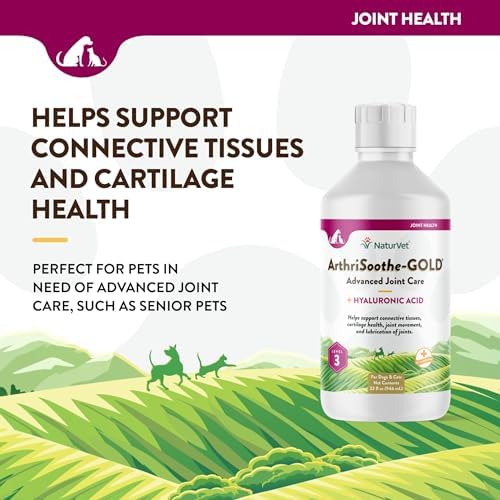 NaturVet Advanced Joint Care Liquid Supplement, Dogs & Cats, 32 fl oz