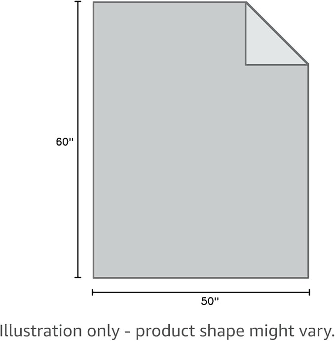 Americanflat 50x60 Throw Blanket - Soft and Breathable Cotton Throw Blanket for Couch, Bed, Chair - Decorative Blankets Perfect for Home or Outdoor Use - Cloud Grey and White Mini Diamond Design