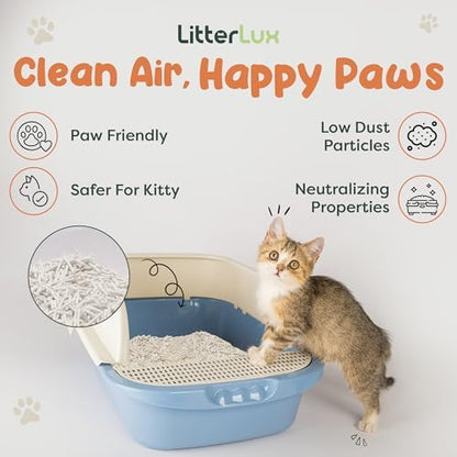 Tofu Cat Litter, Clumping, Ultra Absorbent, Flushable,100% Natural Ingredients, Soluble, Neutralizes Odor, Dust-Free, 11lb