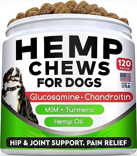 Advanced Joint Hemp Chews for Dogs Mobility - Hip & Joint Pain Relief Chews