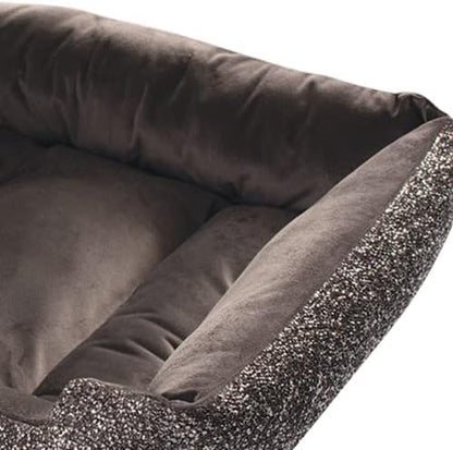 Sparkles Home Pet Bed, Sparkling Rhinestones, Soft, Comfortable Velvet, for Lounging Dogs, Cats, Pets, Charcoal, Large, Sold Individually