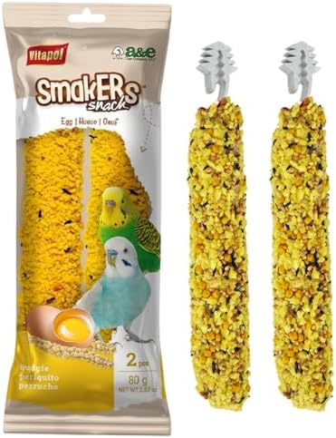Vitapol Smakers Egg Treat Sticks for Parakeets & Budgies, Twin Pack