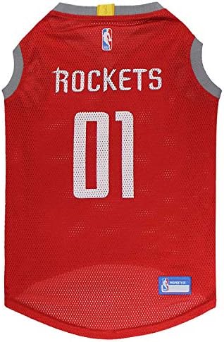Pets First NBA HOUSTON ROCKETS DOG Jersey, X-Large - Tank Top Basketball Pet Jersey