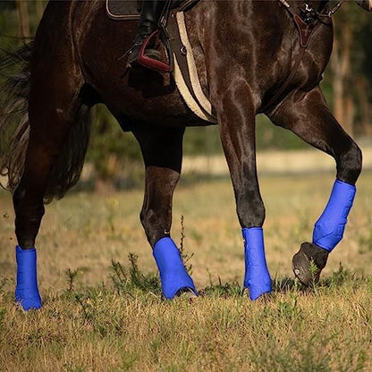 Harrison Howard Splint Boots for Horses 4 Pack, Front & Hind Horse Sport Boots with Neoprene Leg Protection