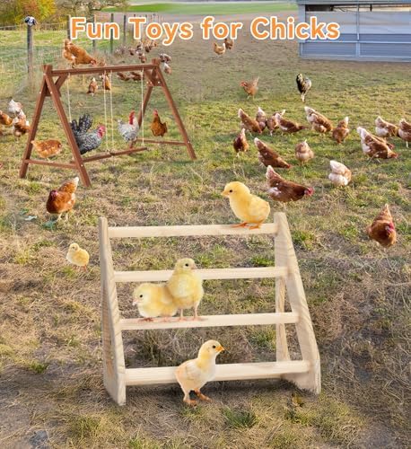 PETSFIT Baby Chick Roosting Bar, Anti-Rotation, Solid Wood, for Brooder
