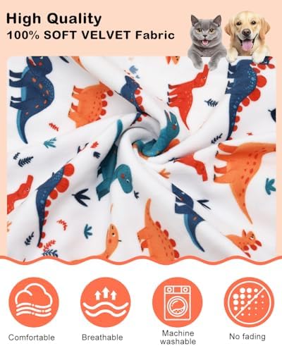 CuteBone Dinosaur Costume Dog Pajamas, Stretchy Spandex Crystal Velvet Sleepwear Coat for Small Dogs, Soft & Warm Pet Outfit Clothes for Cold Weather, Cozy Pullover Design COSP02XXL