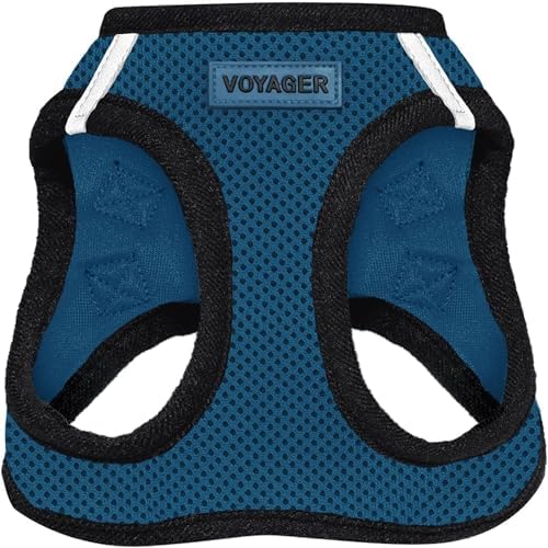 Voyager Step-in Air Dog Vest Harness - Blue/Black Trim, X-Large