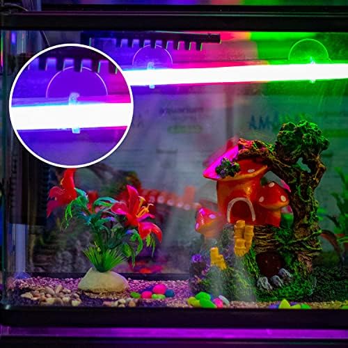 Savita 20 Pcs Aquarium Suction Cups Fish Tank Suction Hooks with Removable Hooks and 40 Adjustable Zip Ties for Aquarium Binding Moss, Plants, Shrimp Nest