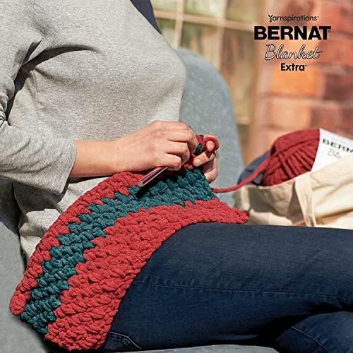 Bernat Blanket Extra Thick Chunky Yarn for Crocheting, Vintage White