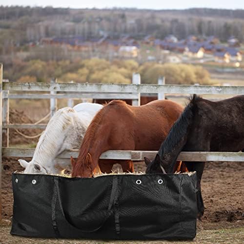 Hay Bale Storage Bag-600d 44.4" x 22.8" x 18.7'' Extra Large Horse Hay Bag