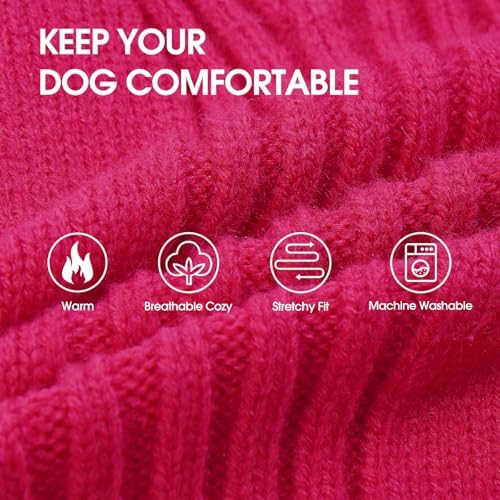 IECOii Great Dane Sweater,Extra Large Dog Sweaters for Giant Breed Dogs 4XL