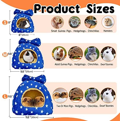 Guinea Pig Bed, Hideout House for Small Animals, Warm & Cozy