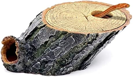 Snake Hide and Basking Tree Roots Cave for Terrariums, Available for Climbing and Hiding Spots for Reptiles, Amphibians, and Small Animals, Corn Snake, Small Gecko