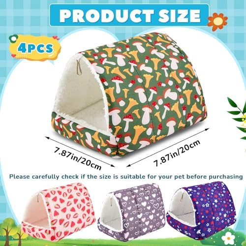 Cinnvoice Guinea Pig Hideout Bed Washable House Cage, Classic, 7.9 in