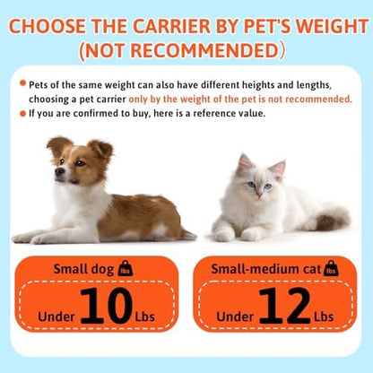 Petskd Top-Expandable Small Pet Carrier 18"x11"x11" Airline Approved