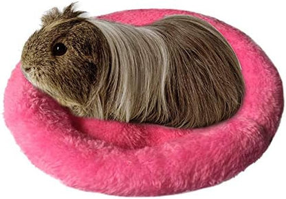 BWOGUE Hamster Bed, Round Velvet Sleep Pad for Guinea Pigs and Rats, 8.7 in