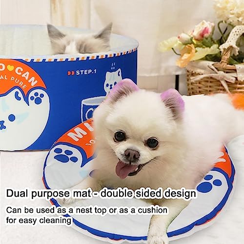 寵幸 Ramen Noodle Cat Bed, Soft Warm Washable for Cats Dogs