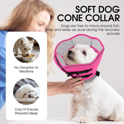 Dog Cones for Medium Dogs, Soft Cone for Dogs to Stop Licking