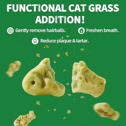 Just Try 36 OZ Cat Grass Treats for Indoor Cats Hairball Control