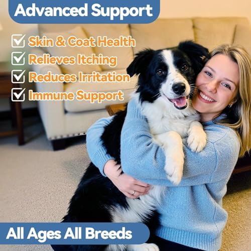 Carmelie Natural Yeast Relief for Dogs, Support Healthy Itch Relief, Ear Paw Discomfort Care, Itch Relief for Dog, Allergy Supports, Inflammation Relief for Dogs, 60ml Bacon Flavor