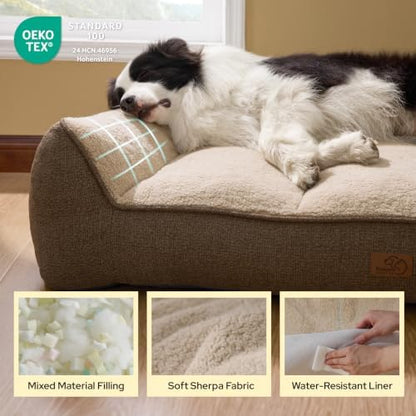 Bedsure SupportMax™ Extra Thick Orthopedic Dog Bed Medium Size Dog