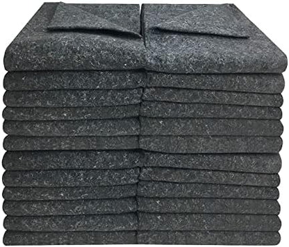 UBMOVE Uboxes Moving Blankets - Textile Skins 54x72 Pads 1.66lbs Each (Textile - Pack of 24), Gray