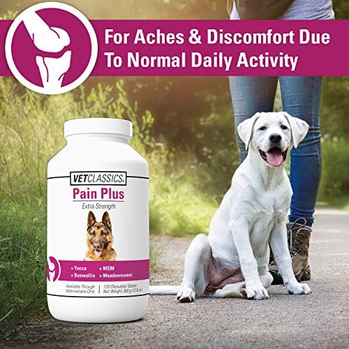 Vet Classics Pain Plus Extra Strength Dog Supplement - 120 Tablets