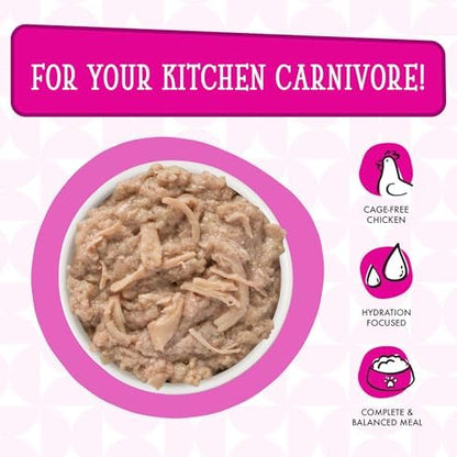 Weruva Dogs in the Kitchen, Fowl Ball with Chicken Breast & Turkey Au Jus Dog Food, 2.8oz Pouch (Pack of 12)