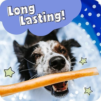 Pawstruck Natural 5-7” Beef Collagen Braids for Dogs – Long-Lasting Rawhide & Bully Stick Alternative, with Chondroitin & Glucosamine – 5 Pack