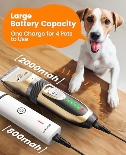 oneisall Dog Clippers and Paw Trimmer Kit for Small Large Dogs Cats
