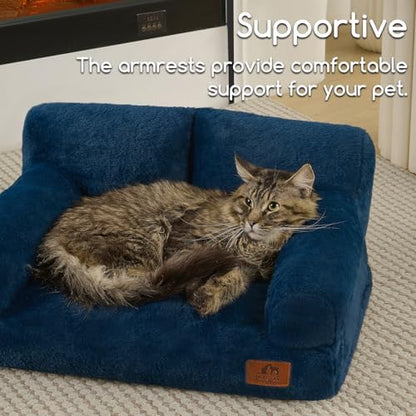 Hollypet Small Dog Large Cat Bed Puppy Couch Beds for Pets up to 25 lbs