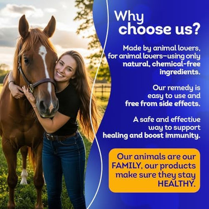 HA4E - Horse Eye Health Support - Maintains Normal Mineral Levels for Healthy Eyes - Highly Effective, Natural Homeopathic Supplement - Pellets, Barn Size (Extra Large)